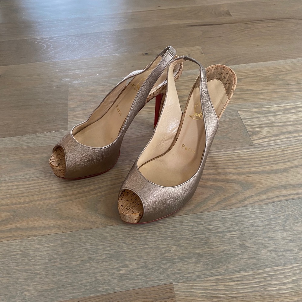 Christian Louboutin Peep Toe Heels